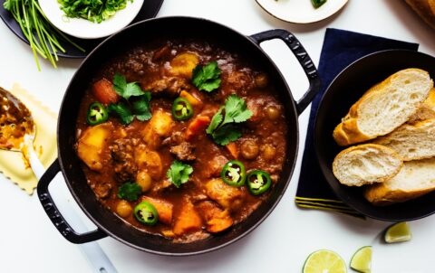 Bo Kho, beef stew with rice noodles